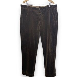 POLO RALPH LAUREN Vintage  Preston Brown Pleated Corduroy Pants Mens 39